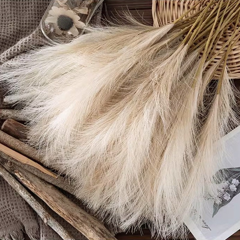 Pampas Grass Decor - 5 piezas/set de flores artificiales, hierba