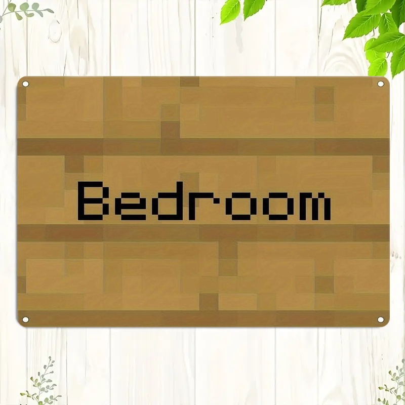 Home Decor Game - Letrero Vintage de Pixel Art para