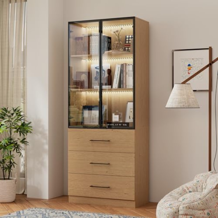 H&M Home Decor - Librería alta de 78.7 pulgadas de