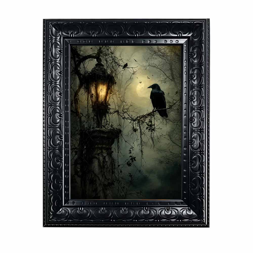 Abstract Oil Painting - Arte de pared de Halloween, lienzo