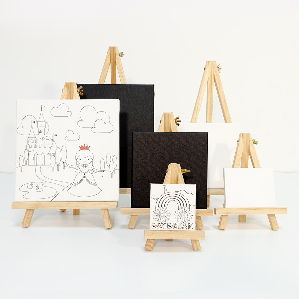 Canvas Painting - Mini Caballete de Madera para Artistas,