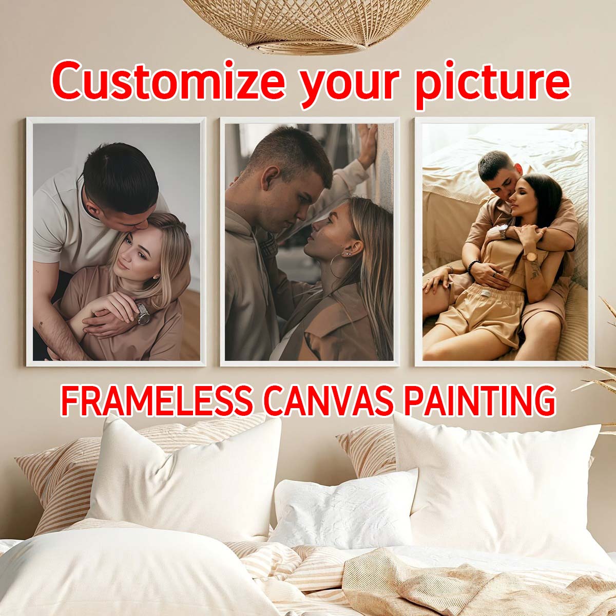 Canvas Painting - Tríptico - Cuadro de madera con