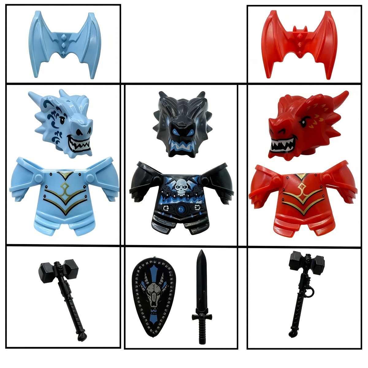 Home Decor Medieval - Dragon Knight Set completo Dragón muerto