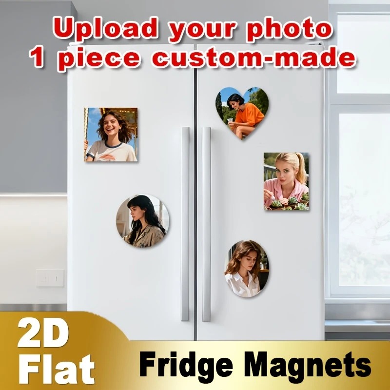 Home Decor Inspo - Imán de Refrigerador con Foto Personalizada,