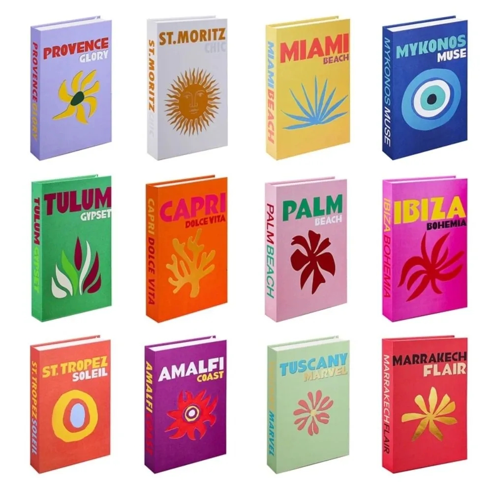 Home Decor Magazine - Libros falsos de estilo navideño, libros