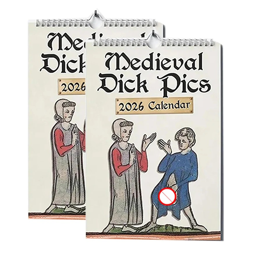Home Decor Medieval - Calendario de pared de Humor Medieval
