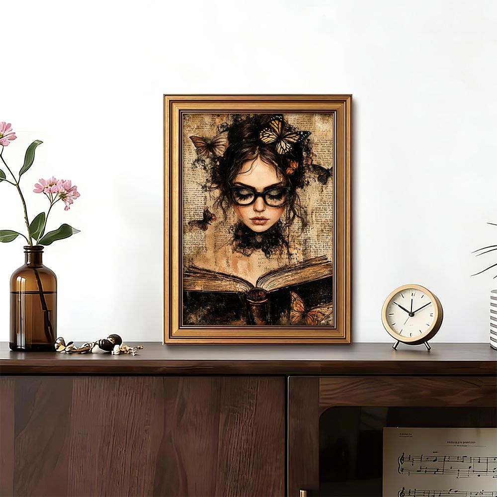 Abstract Oil Painting - Decoración de Pared Retro Estilo Academia