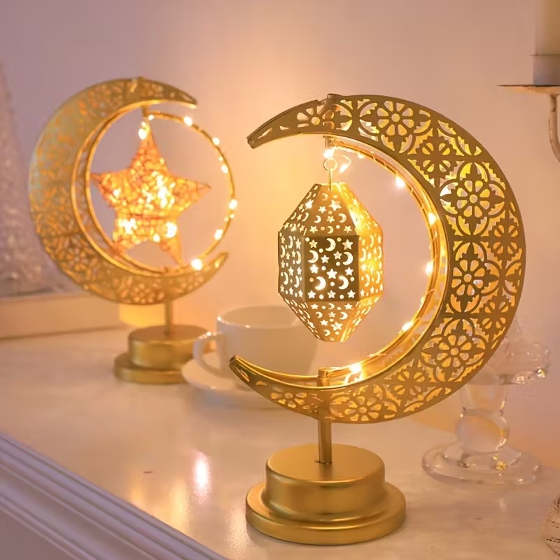 Home Decor Ramadan - Luz LED nocturna de Ramadán, Luna