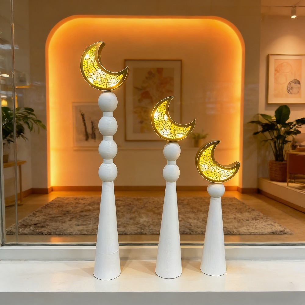 Home Decor Ramadan - Nuevo Adorno Luminoso de Luna Árabe