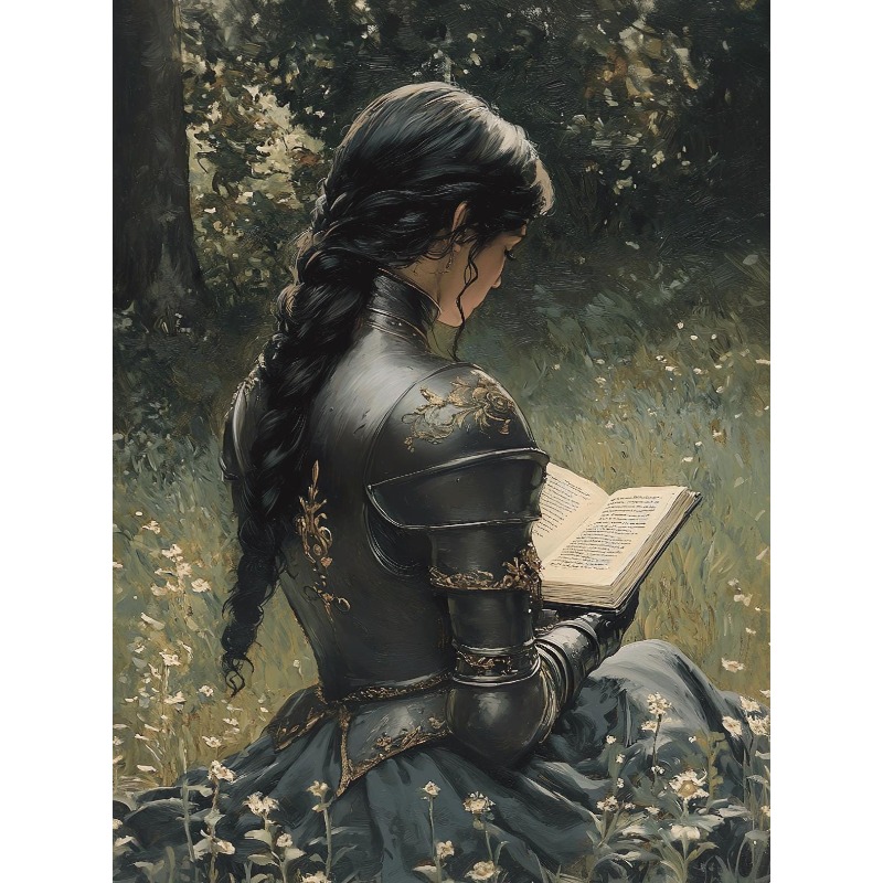 Home Decor Medieval - Póster Vintage de Caballero Medieval de