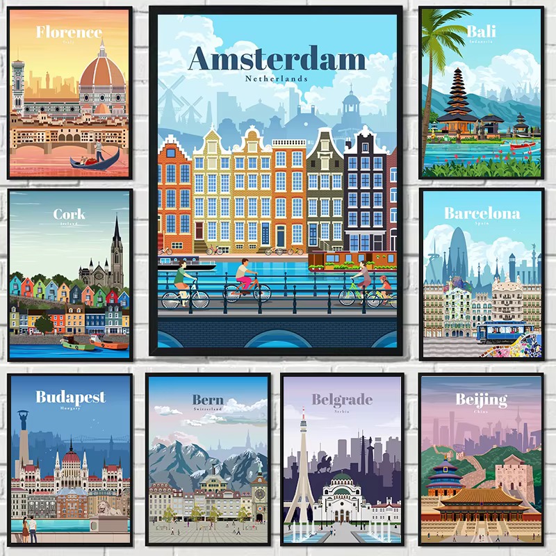 Home Decor Vancouver - Pintura de Diamantes: Mosaicos de Viaje
