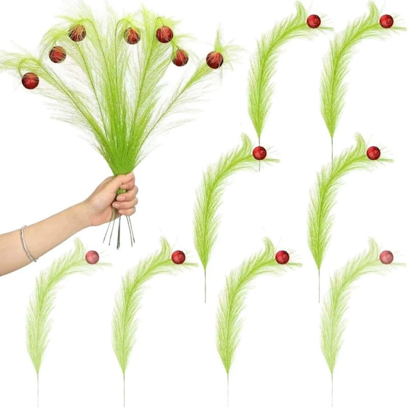Decoración Navideña de Ramas V - Pampas Grass Decor reseña y precio