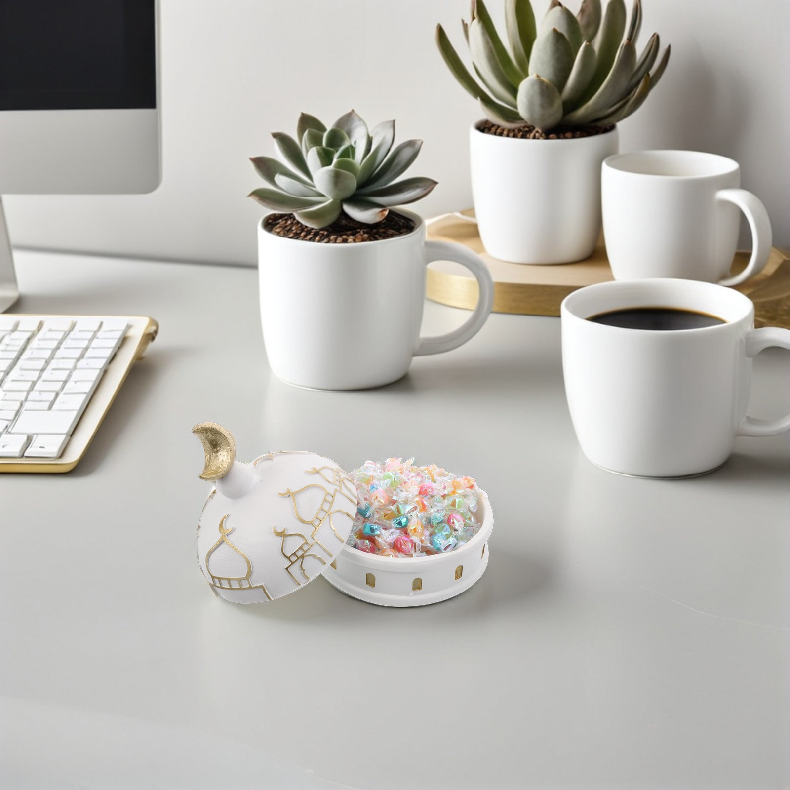 Caja de Joyas de Resina Estilo - Home Decor Ramadan reseña y precio