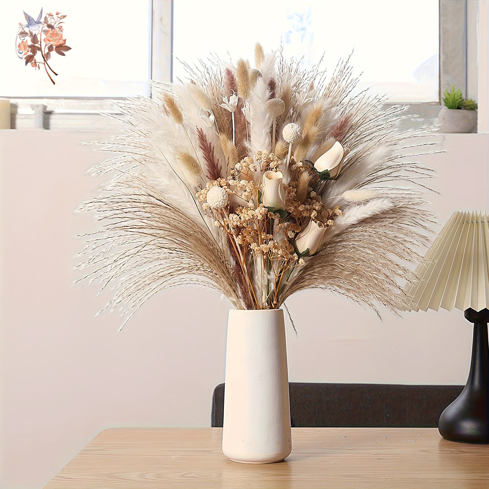 80 Piezas de Flores Secas Arti - Pampas Grass Decor reseña y precio