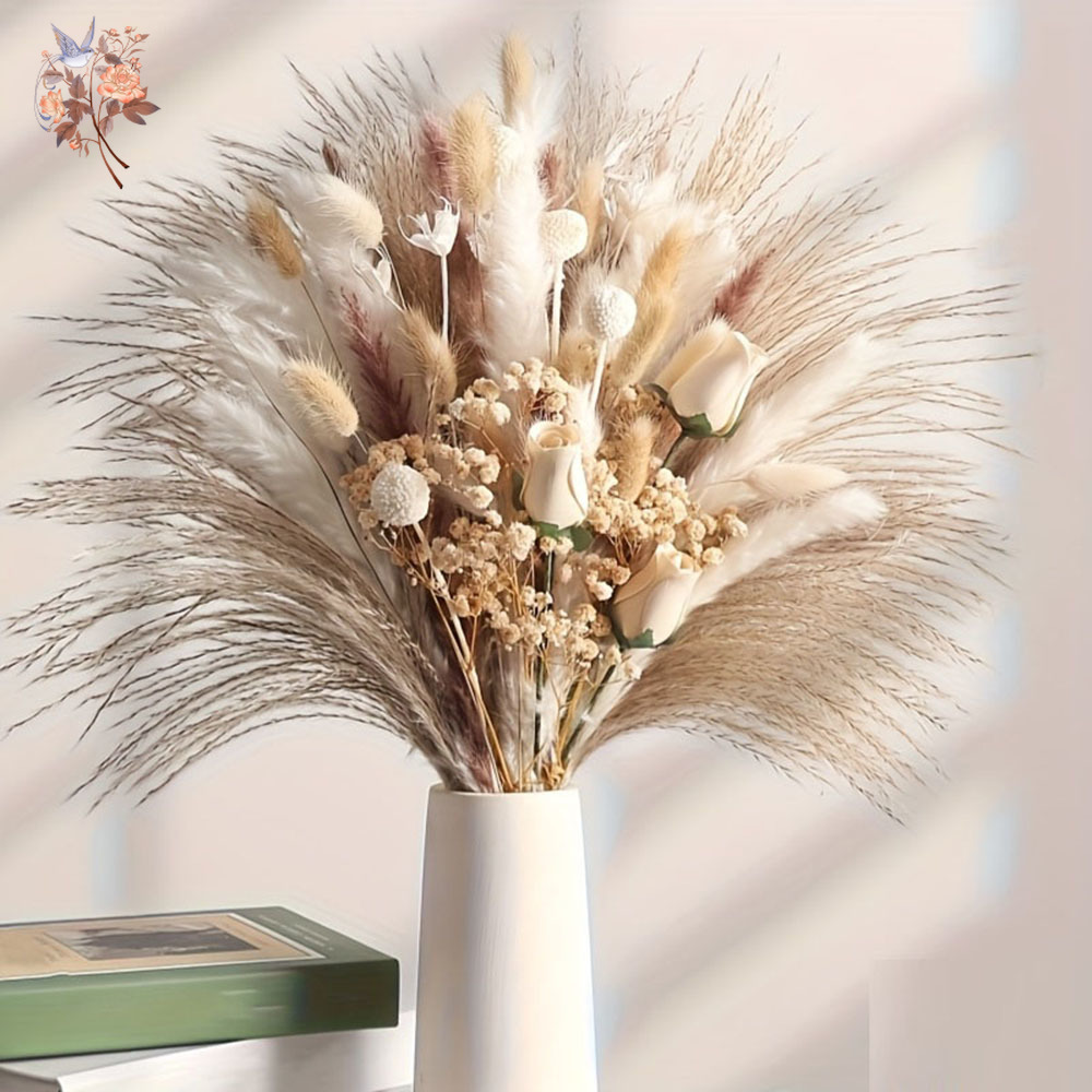 80 Piezas de Flores Secas Arti - Pampas Grass Decor reseña y precio