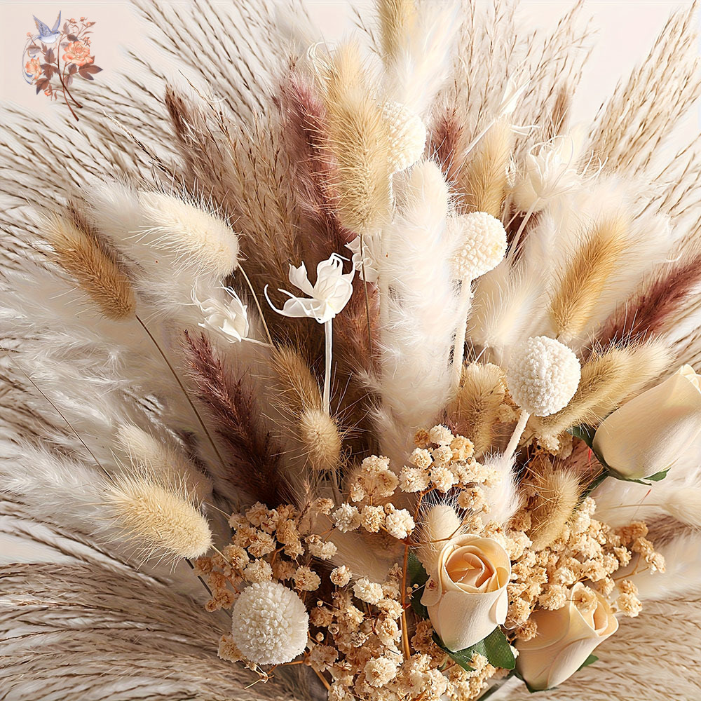 80 Piezas de Flores Secas Arti - Pampas Grass Decor reseña y precio