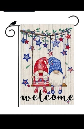 Gnomos patrióticos en columpio - Home Decor Usa reseña y precio