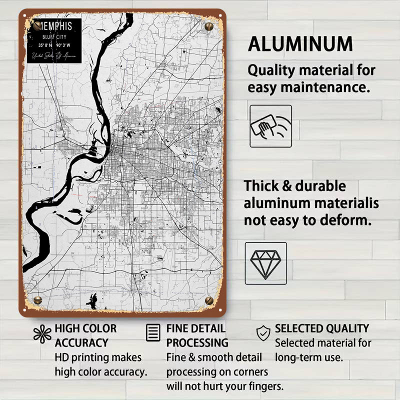 Memphis TN USA carteles de hoj - Home Decor Usa reseña y precio