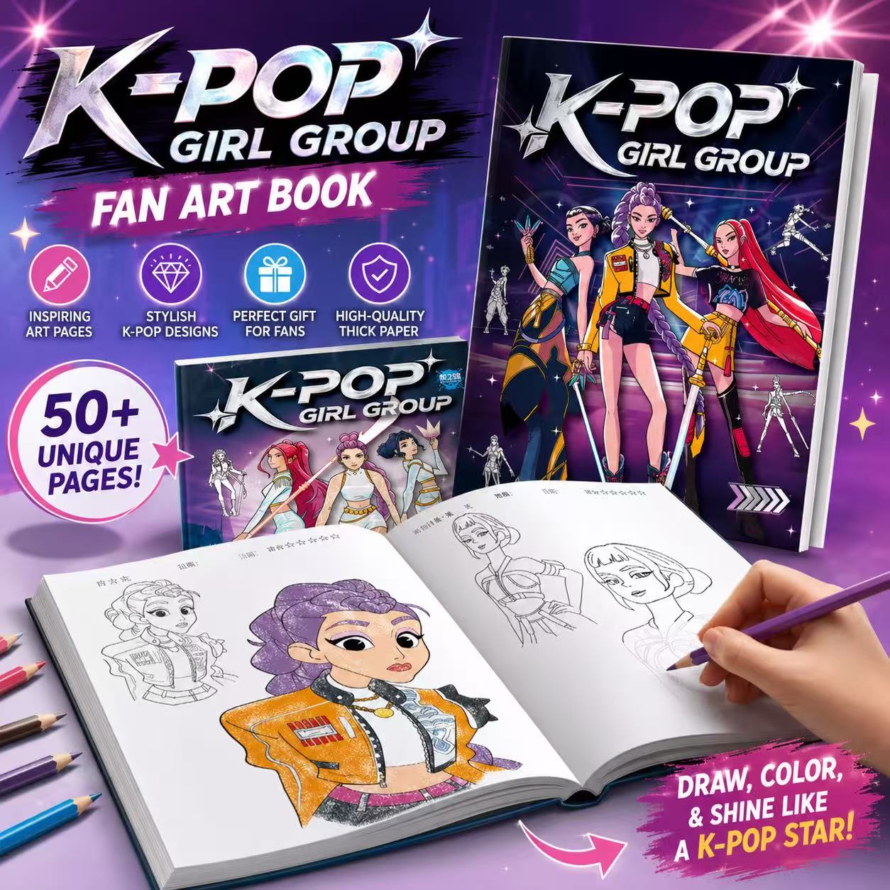 Libros para Colorear de Anime  - Canvas Painting reseña y precio