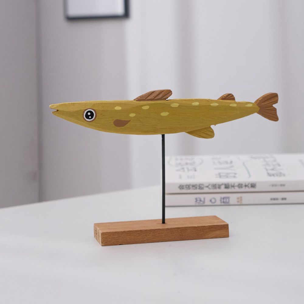 Estatua de pez de madera color - Home Decor Modern Organic reseña y precio