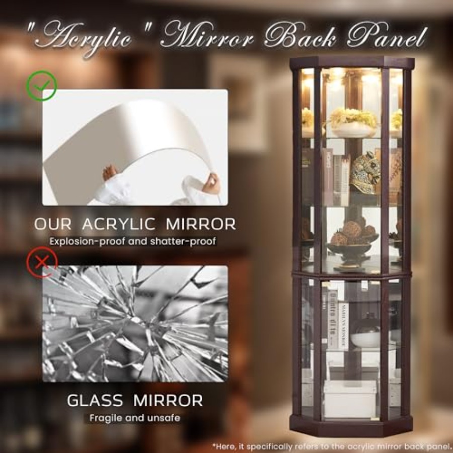 Vitrina de esquina para sala d - H&M Home Decor reseña y precio