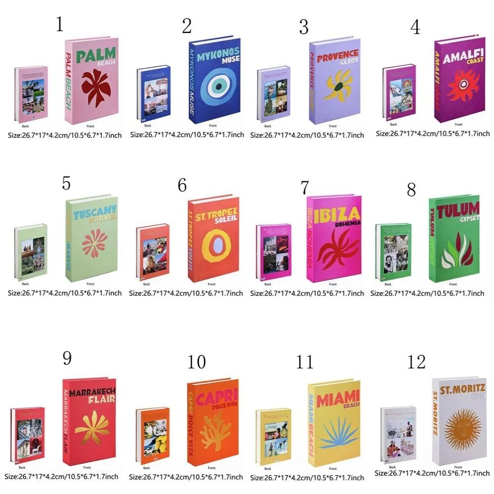 Libros falsos de estilo navide - Home Decor Magazine reseña y precio