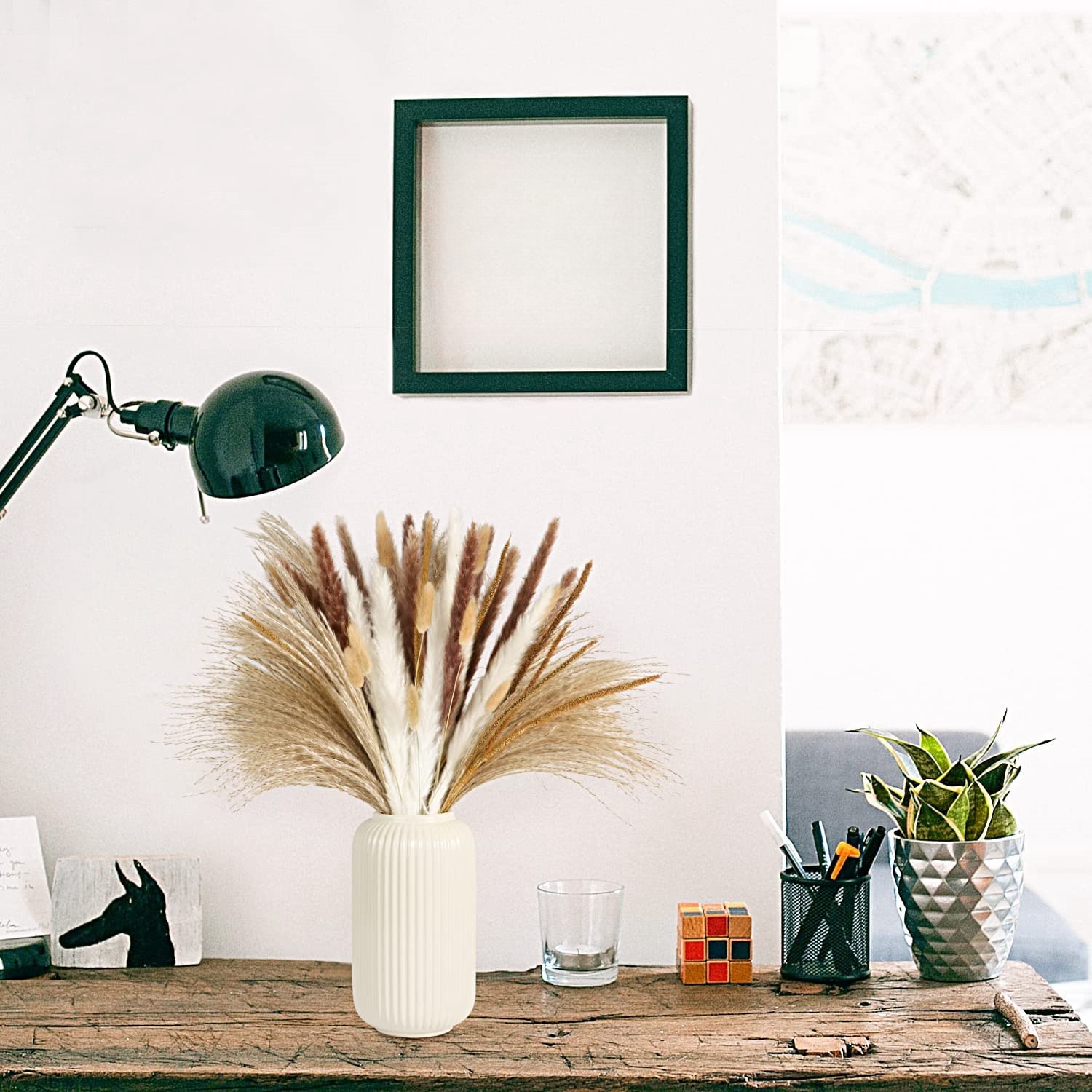 Ramo de Flores Secas Mixtas Vi - Pampas Grass Decor reseña y precio