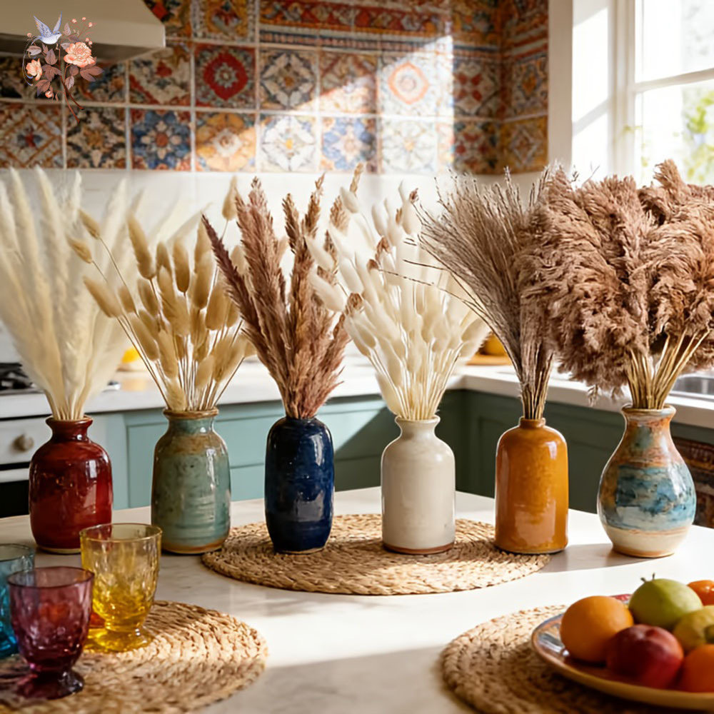320 Piezas de Flores Secas Mix - Pampas Grass Decor reseña y precio