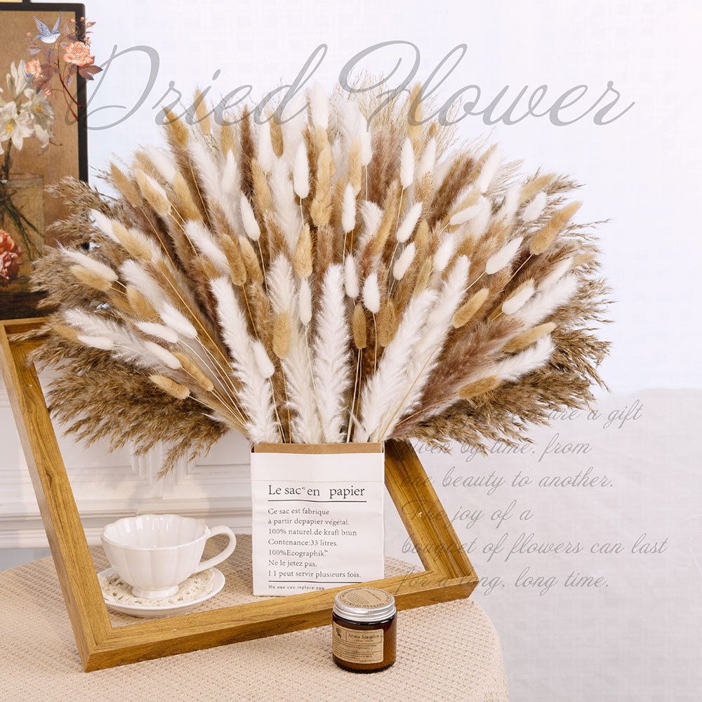 320 Piezas de Flores Secas Mix - Pampas Grass Decor reseña y precio