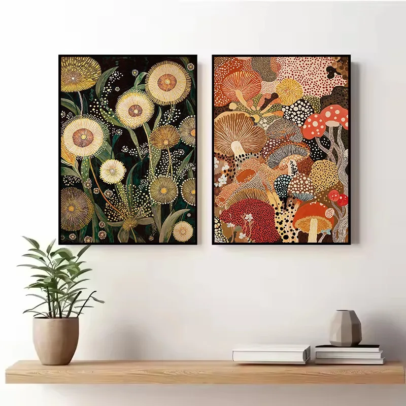 Póster de flores de medusas co - Home Decor Exhibition reseña y precio