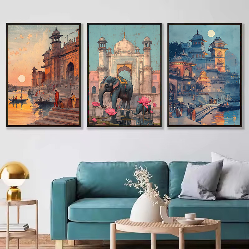 Vintage antigua India banaras  - Home Decor Varanasi reseña y precio