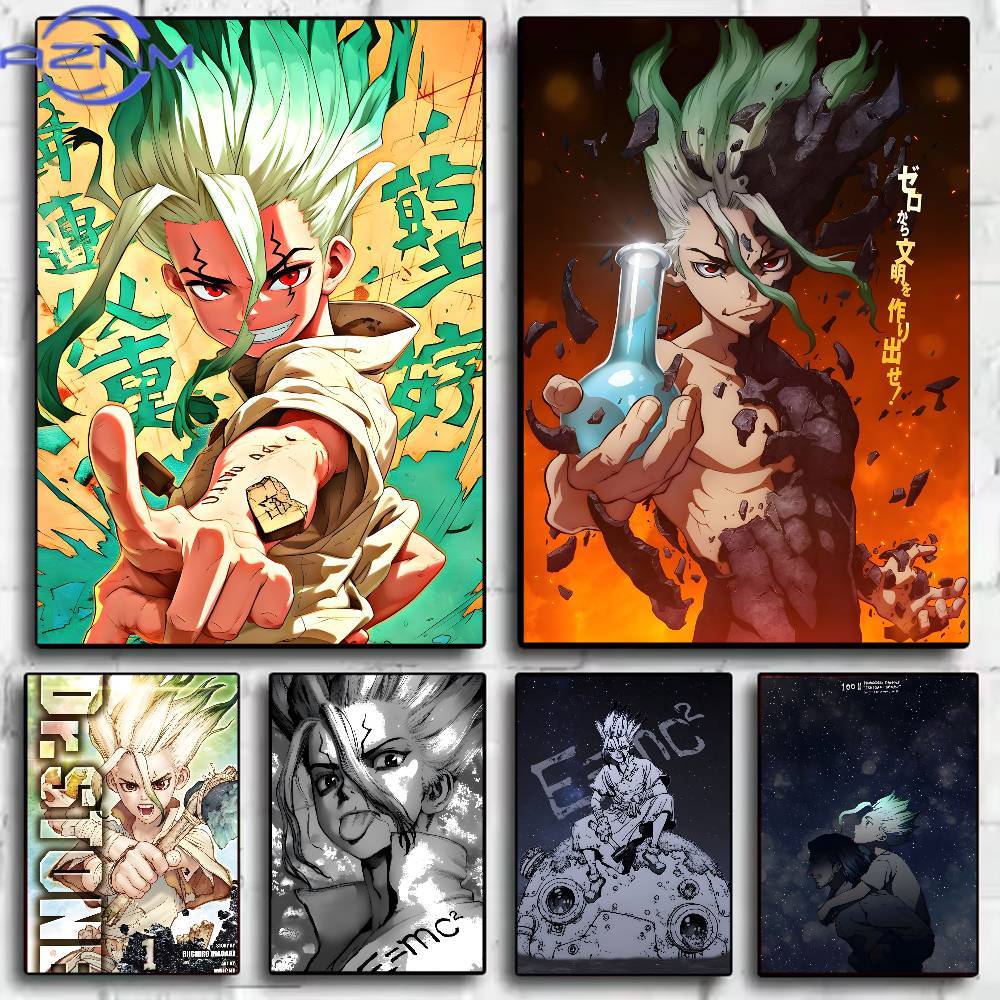 Póster clásico de Anime Dr Sto - Abstract Oil Painting reseña y precio