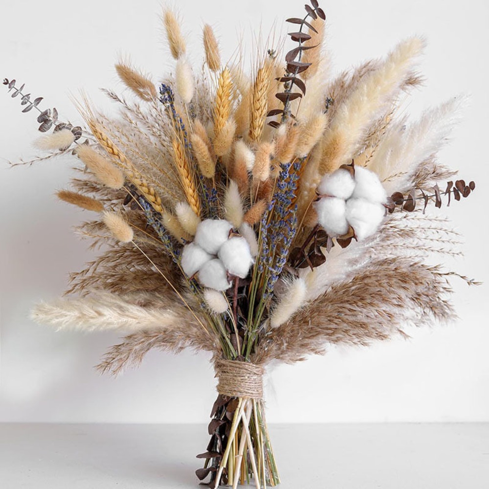80 piezas de ramo de flores se - Pampas Grass Decor reseña y precio