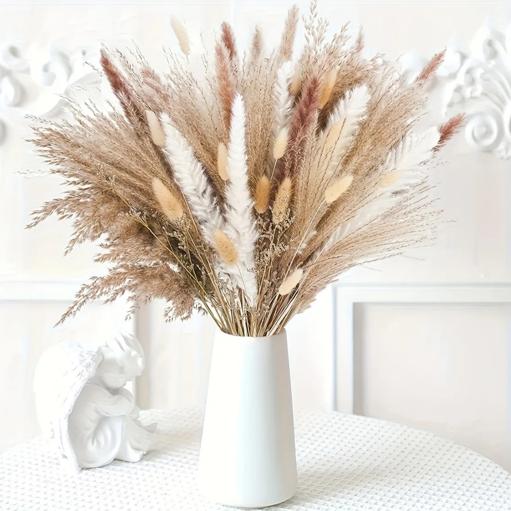 80 piezas de ramo de flores se - Pampas Grass Decor reseña y precio