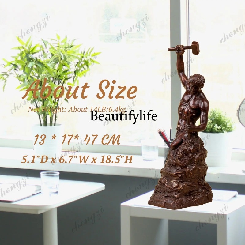 Escultura de bronce de 18.5 pu - Home Decor Modern Organic reseña y precio