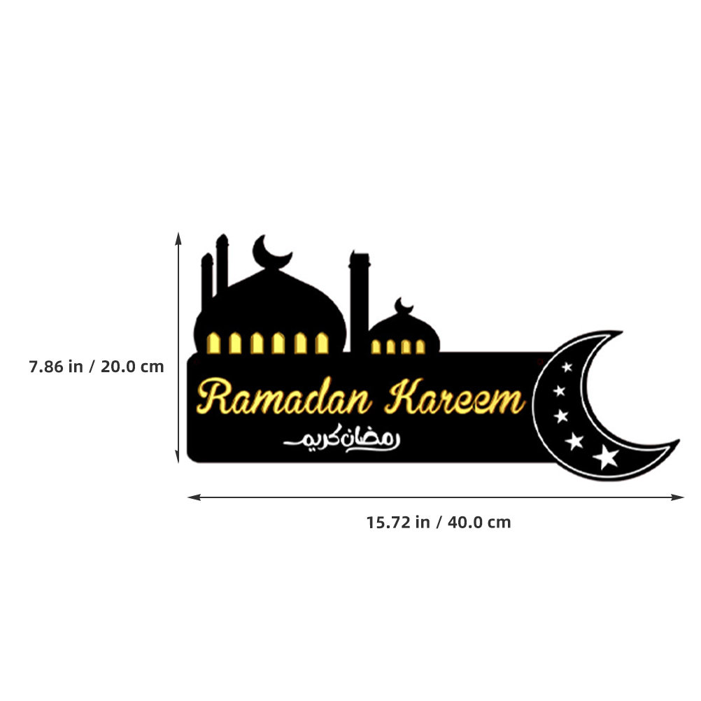 Placa Colgante de Madera para  - Home Decor Ramadan reseña y precio