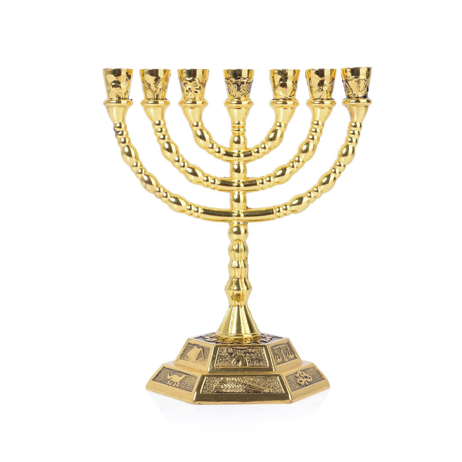 Menorah de 7 ramas, decoración - Home Decor Inspo reseña y precio