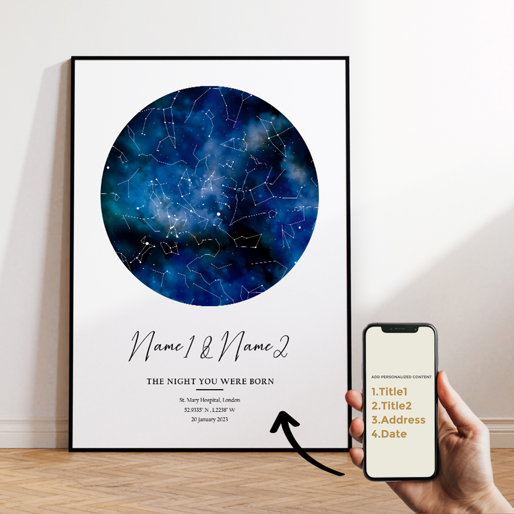 Mapa de estrella de cielo noct - Home Decor Nepal reseña y precio