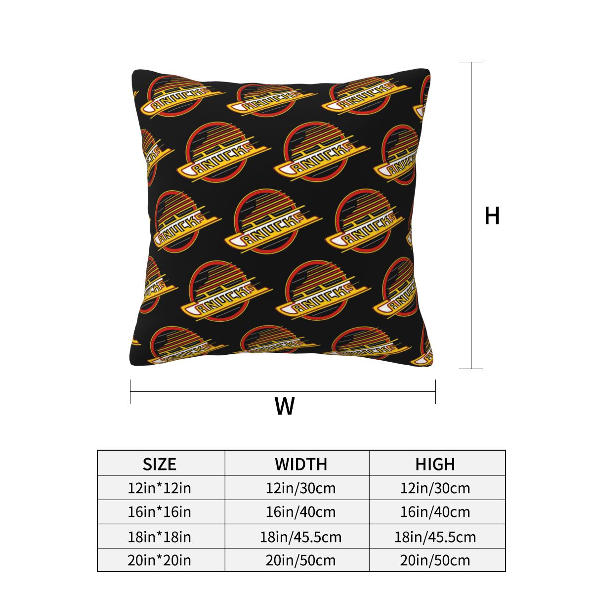 Funda de cojín cuadrada con di - Home Decor Vancouver reseña y precio