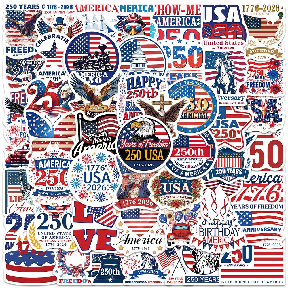 50 Pegatinas Patrióticas de EE - Home Decor Usa reseña y precio