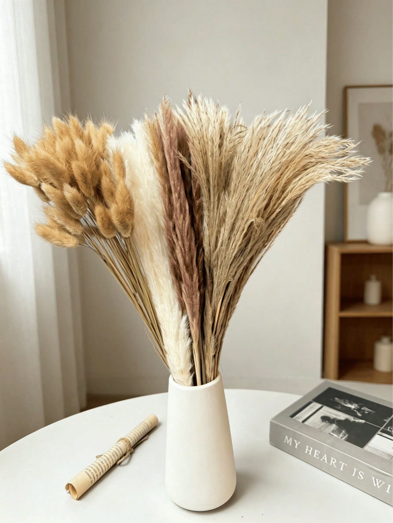 10/20/30 piezas de hierba de p - Pampas Grass Decor reseña y precio