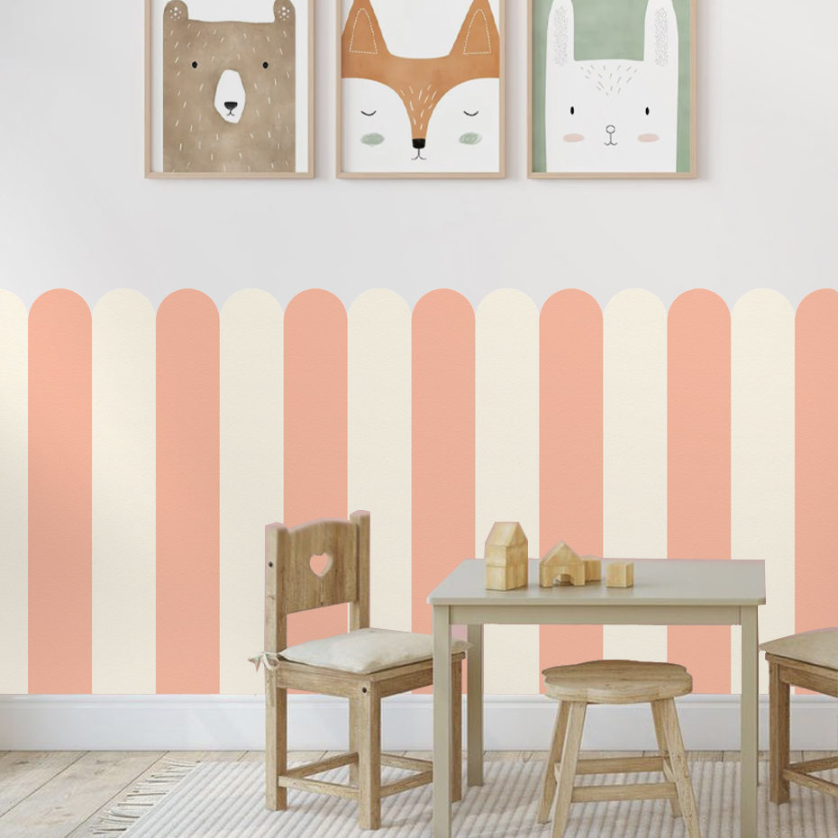 Papel tapiz de arco de rayas v - Home Decor Game reseña y precio